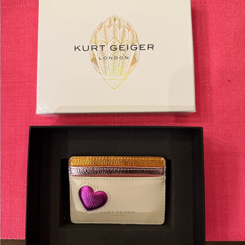 Kurt Geiger Metallic Card Holder